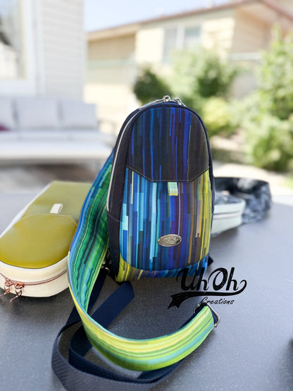 UH OH CREATIONS - PIERO SLING PACK - PRINTED PATTERN at Atelier Fiber Arts