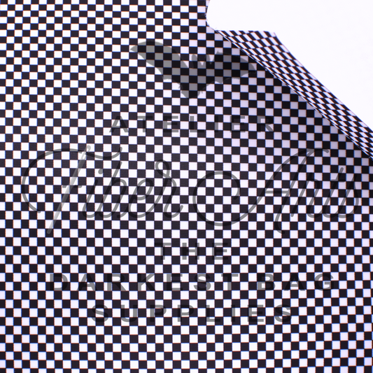 Waterproof Oxford - Black and White Checkerboard at Atelier Fiber Arts