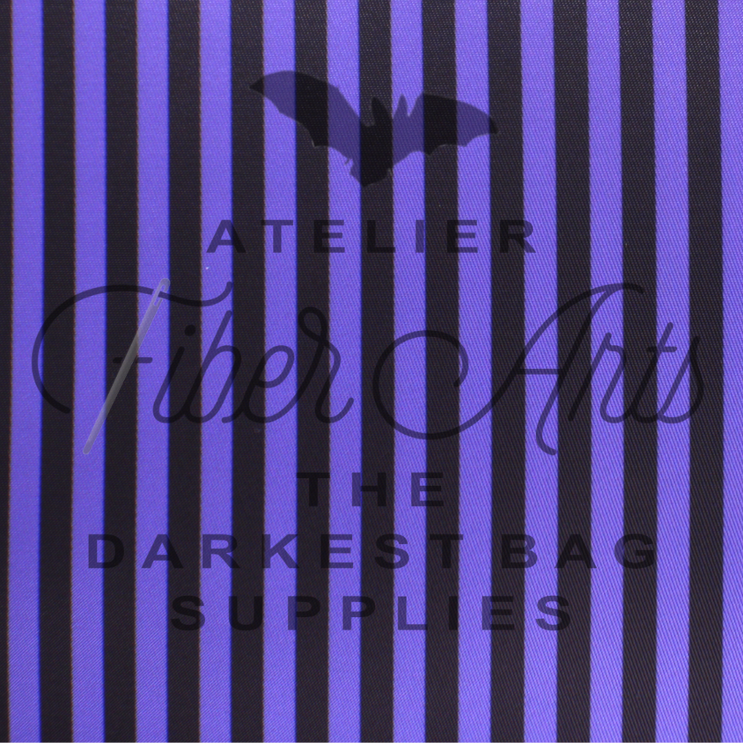 Waterproof Oxford - Purplest Purple Stripes at Atelier Fiber Arts