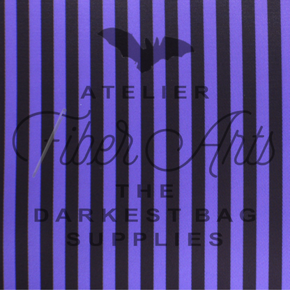 Waterproof Oxford - Purplest Purple Stripes at Atelier Fiber Arts