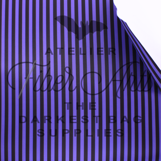 Waterproof Oxford - Purplest Purple Stripes at Atelier Fiber Arts
