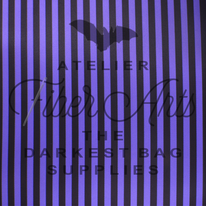 Waterproof Oxford - Purplest Purple Stripes at Atelier Fiber Arts