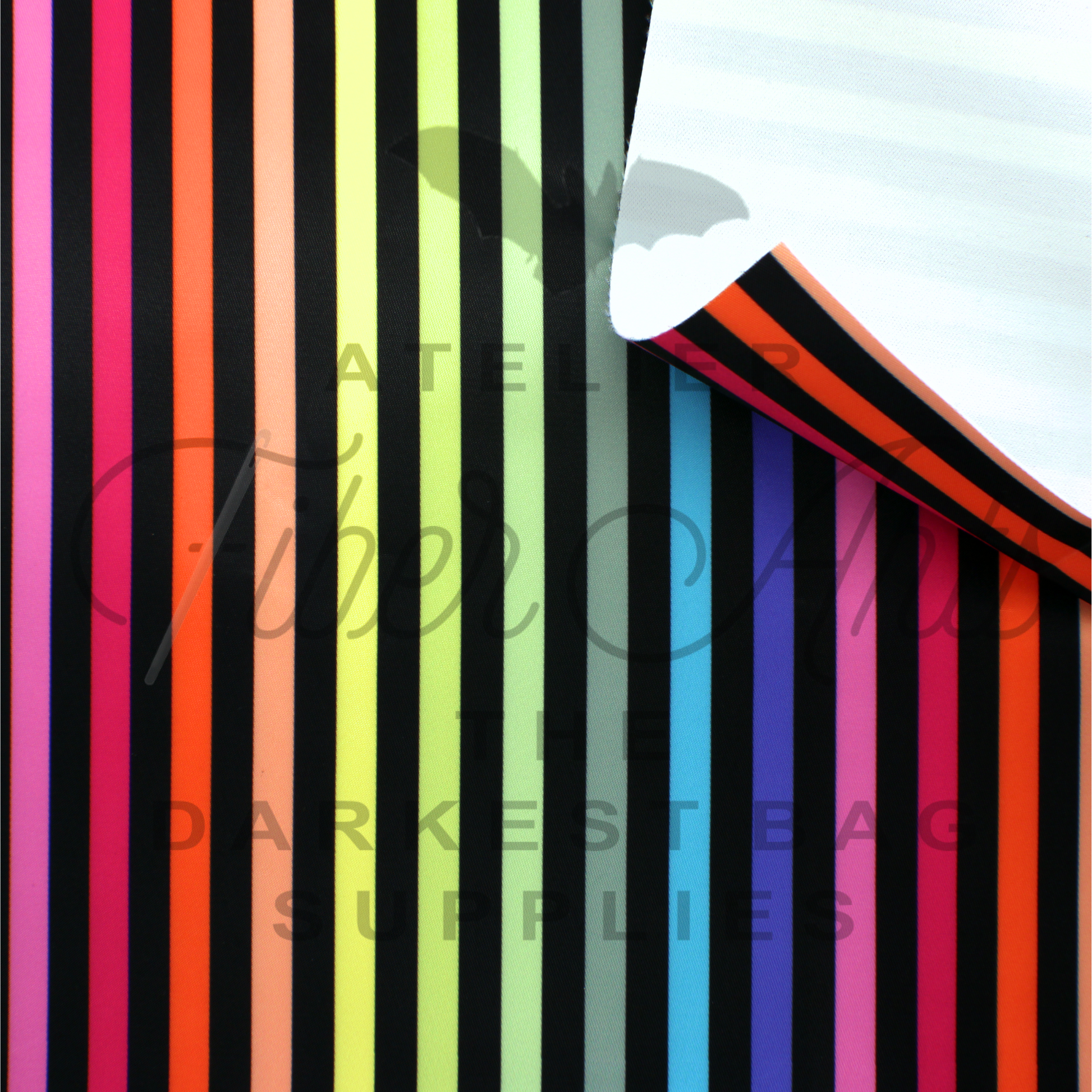 Waterproof Oxford - MultiColour Stripes at Atelier Fiber Arts