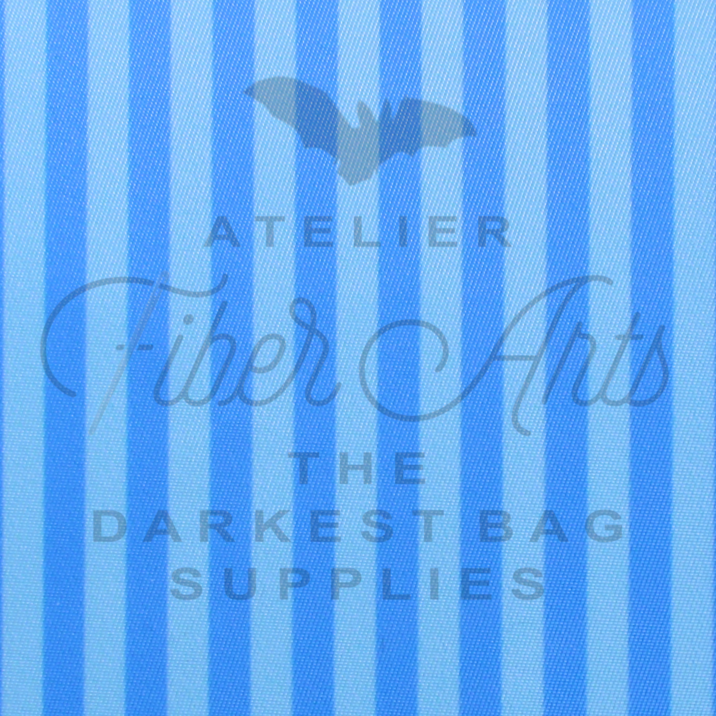 Waterproof Oxford - Light Blue and Azure Stripes at Atelier Fiber Arts