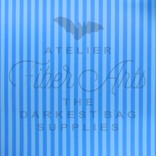 Waterproof Oxford - Light Blue and Azure Stripes at Atelier Fiber Arts