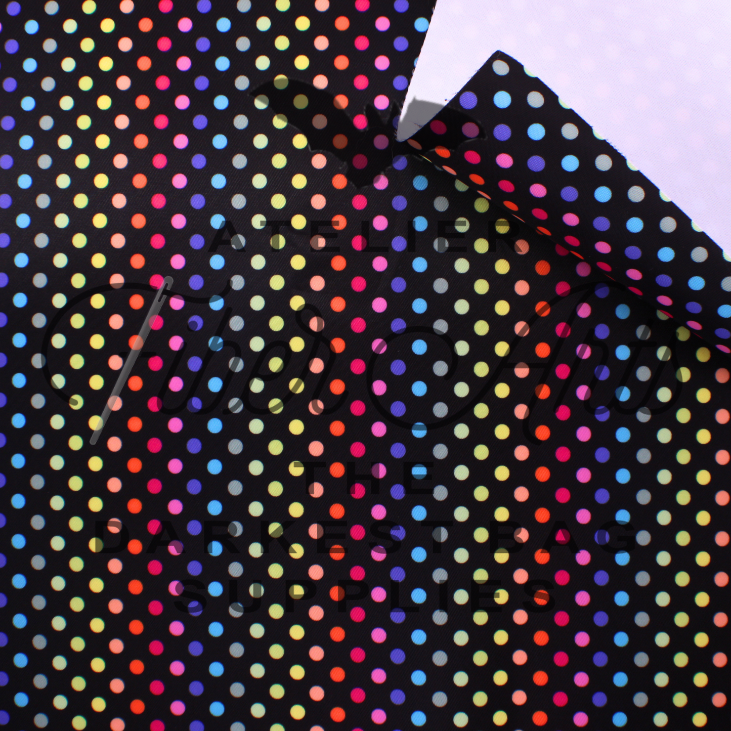 Waterproof Oxford - MultiColour Dots at Atelier Fiber Arts