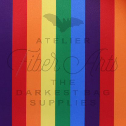 Waterproof Oxford - Rainbow Stripes at Atelier Fiber Arts