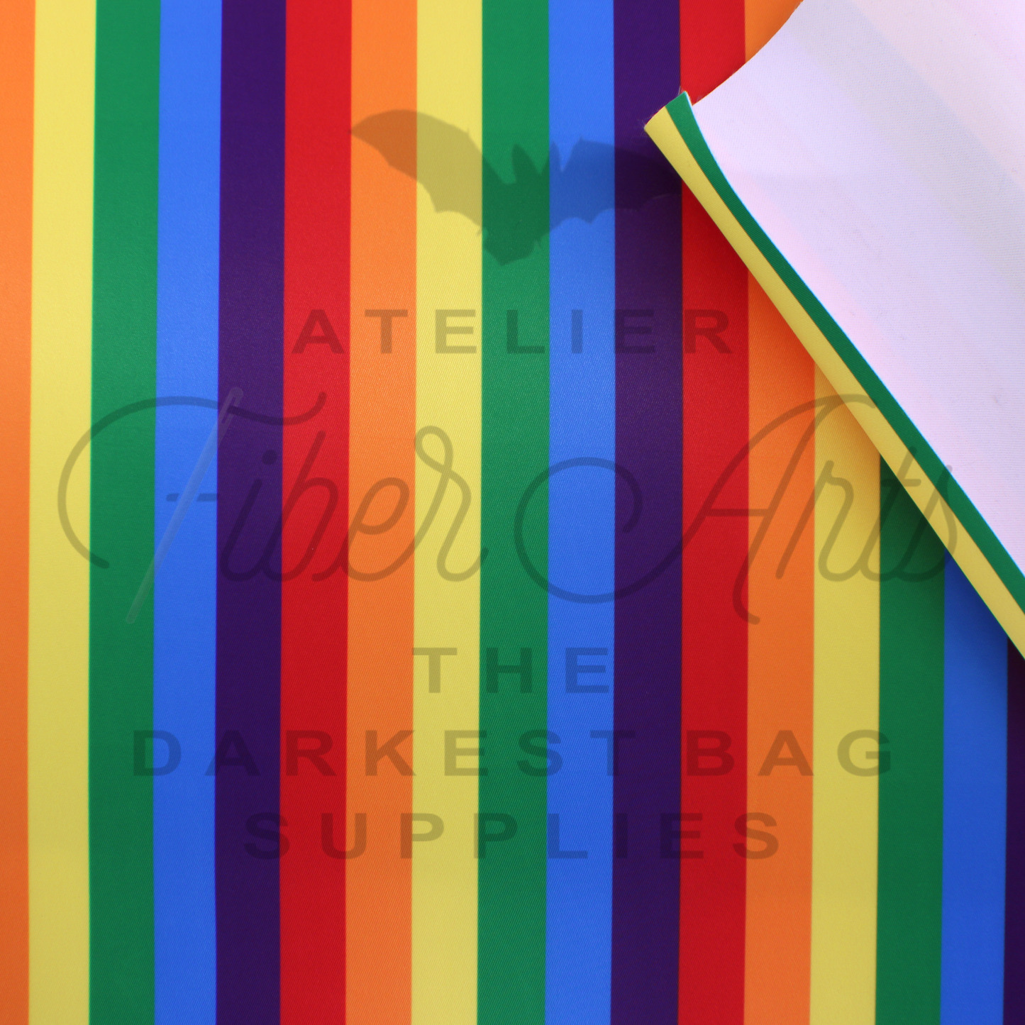 Waterproof Oxford - Rainbow Stripes at Atelier Fiber Arts
