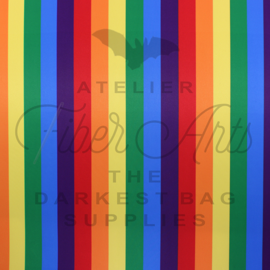 Waterproof Oxford - Rainbow Stripes at Atelier Fiber Arts