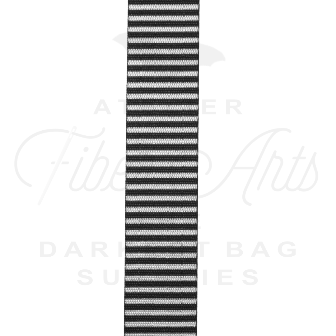 Webbing - Thin Stripes - 25mm (1in) sold by the meter at Atelier Fiber Arts