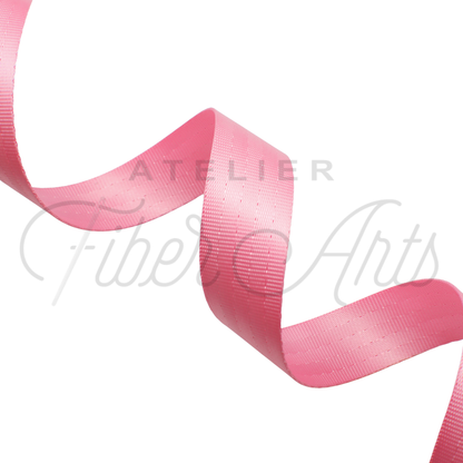 Webbing - LIGHT PINK - 25mm (1in) sold by the meter at Atelier Fiber Arts
