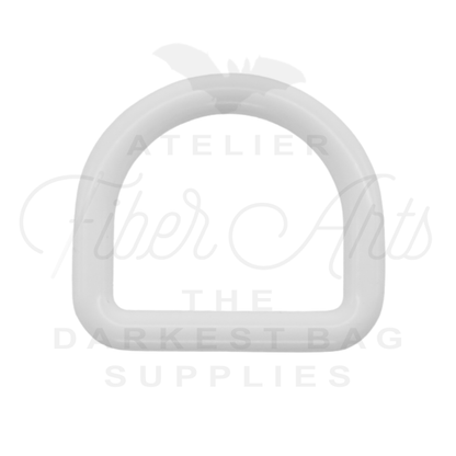 THICC(est) D-rings - 25mm (1inch) - WHITE - 2PCS at Atelier Fiber Arts
