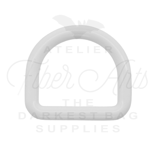 THICC(est) D-rings - 25mm (1inch) - WHITE - 2PCS at Atelier Fiber Arts