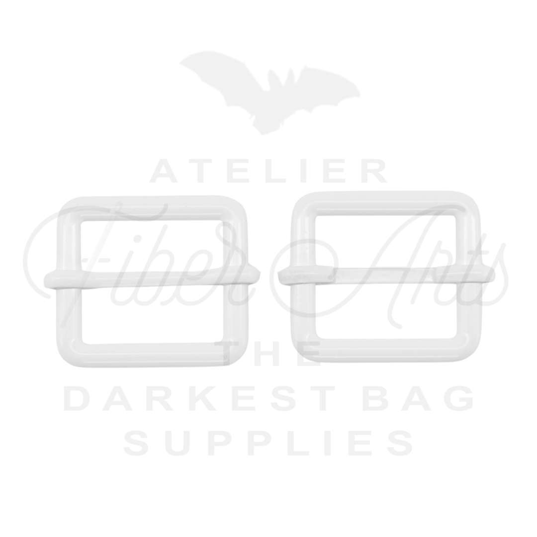 THICC(est) Adjustable Slider - 25mm (1inch) - WHITE - 2PCS at Atelier Fiber Arts