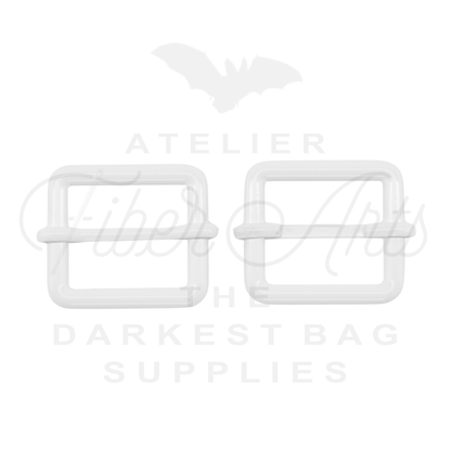 THICC(est) Adjustable Slider - 25mm (1inch) - WHITE - 2PCS at Atelier Fiber Arts