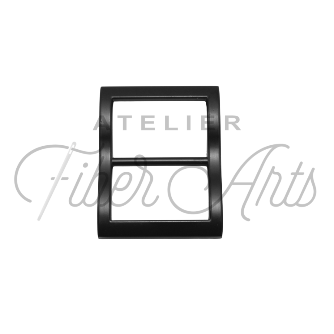 Wide-Mouth Slider - 25mm (1in) - Matte Black - 1 piece at Atelier Fiber Arts