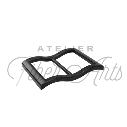 Wide-Mouth Slider - 25mm (1in) - Matte Black - 1 piece at Atelier Fiber Arts