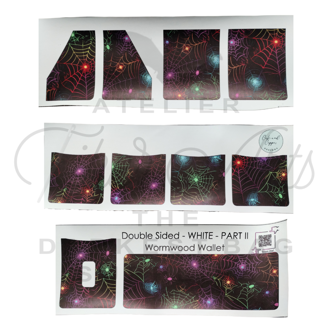 Wormwood Wallet - Cut and Sew - Double Sided - Part 2 - Smooth - Cobwebs at Cork and Copper Designs