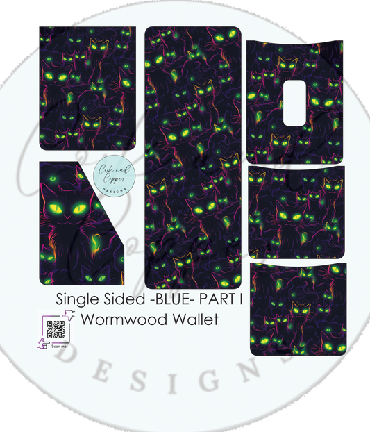 Wormwood Wallet - Cut and Sew - Single Sided - Part 1 - Smooth - Cats at Cork and Copper Designs