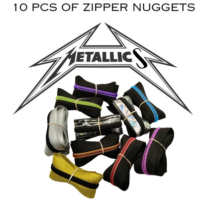 Zipper Nuggets Metallics - 10 pcs Atelier Fiber Arts