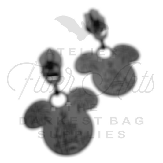 #5 Fireworks Castle Zipper Pulls in Matte Black at Atelier Fiber Arts