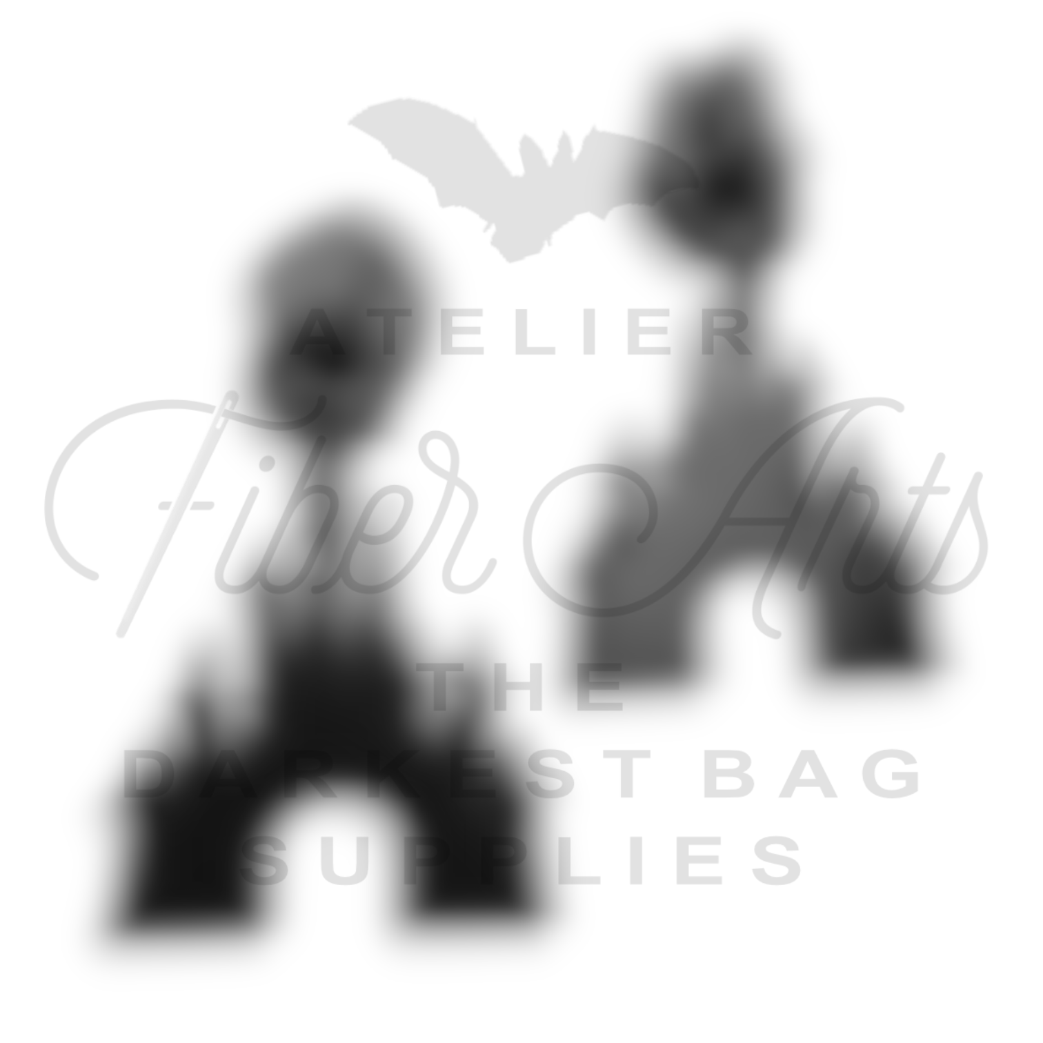 #5 Destination Castle Zipper Pulls in Matte Black at Atelier Fiber Arts