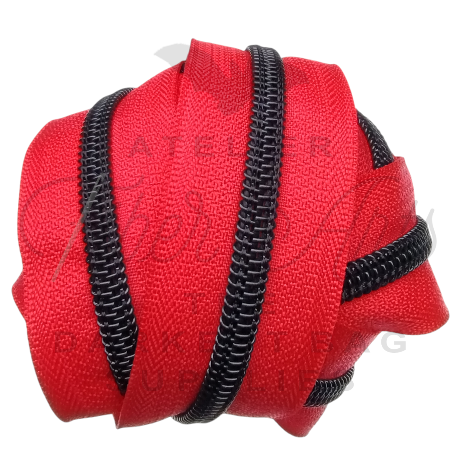 #5 Zipper - Maple Red - Black Teeth at Atelier Fiber Arts