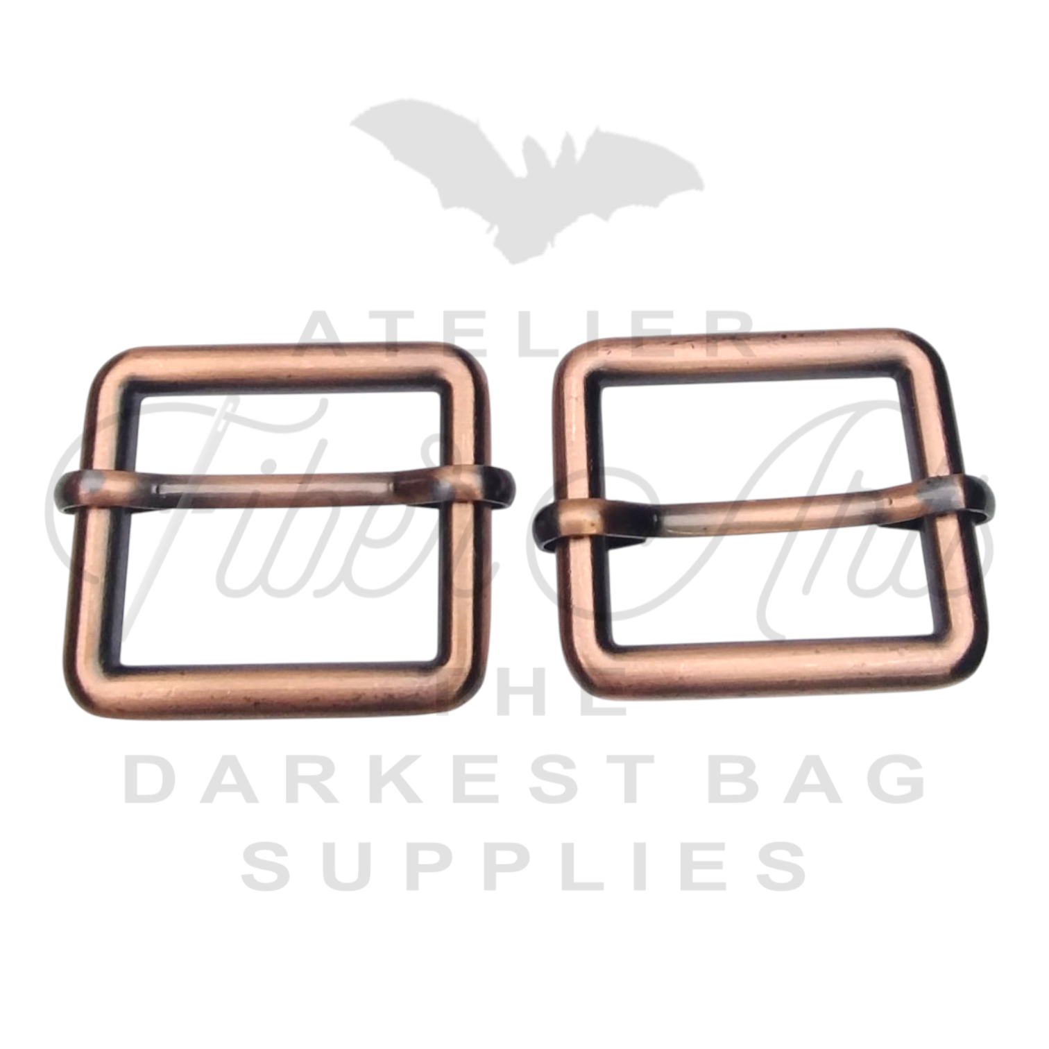 THICC(est) Adjustable Slider - 25mm (1inch) - Antique Copper - 2PCS at Atelier Fiber Arts