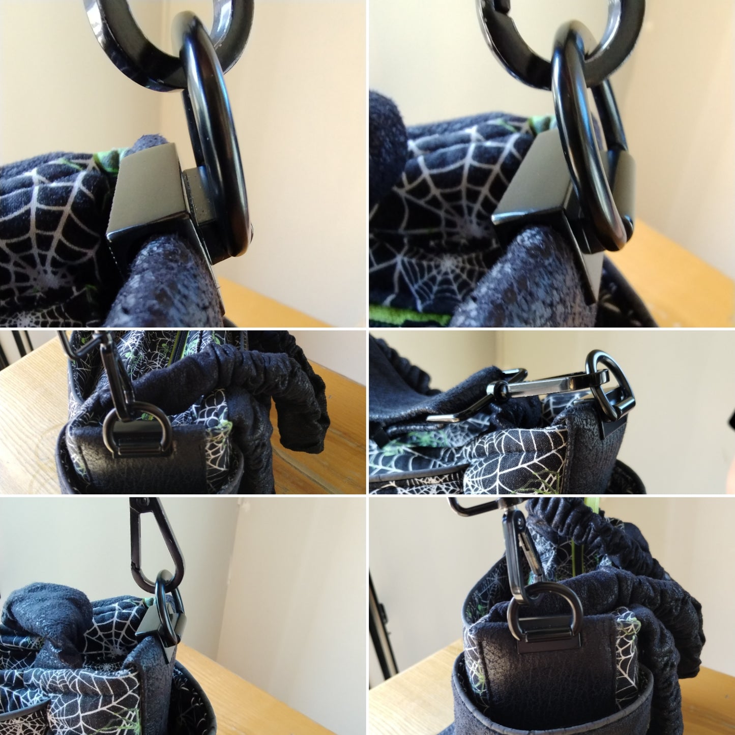 Edge D-Rings - MATTE BLACK - 2PCS at Atelier Fiber Arts