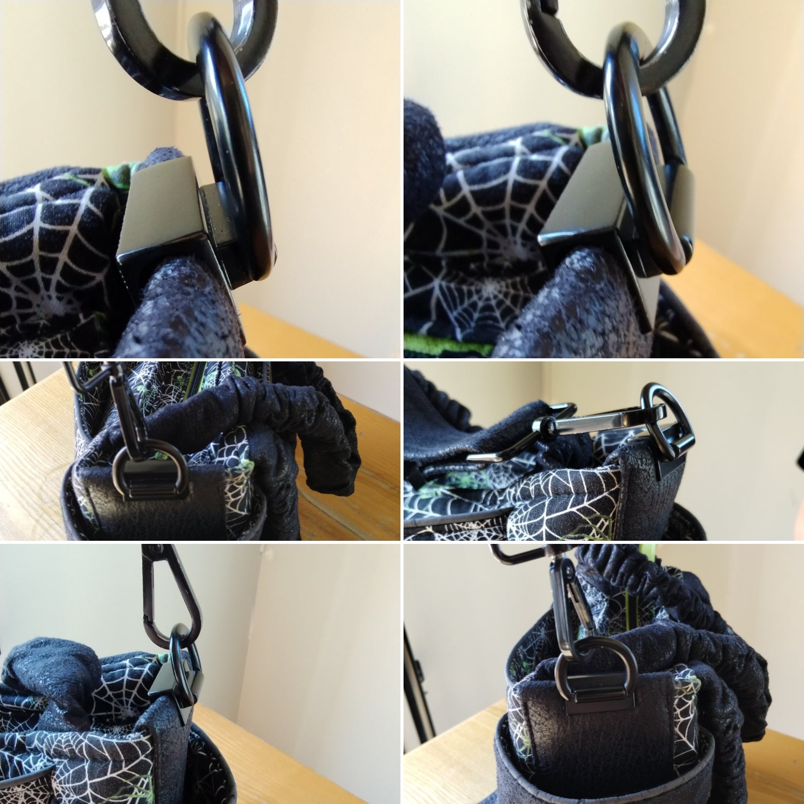 Edge D-Rings - MATTE BLACK - 2PCS at Atelier Fiber Arts