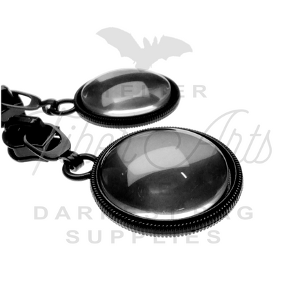 #5 Collabochons Zipper Pulls in Matte Black at Atelier Fiber Arts