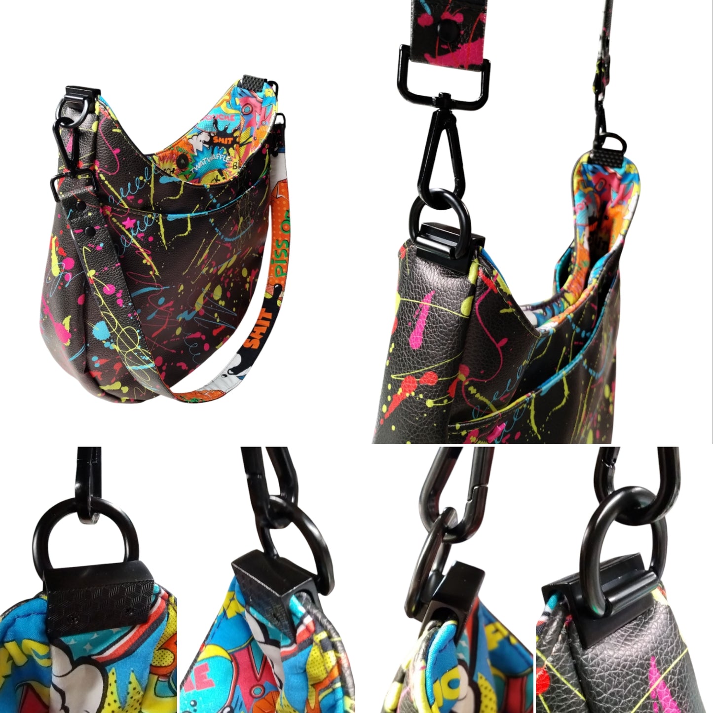 Edge D-Rings - MATTE BLACK - 2PCS at Atelier Fiber Arts