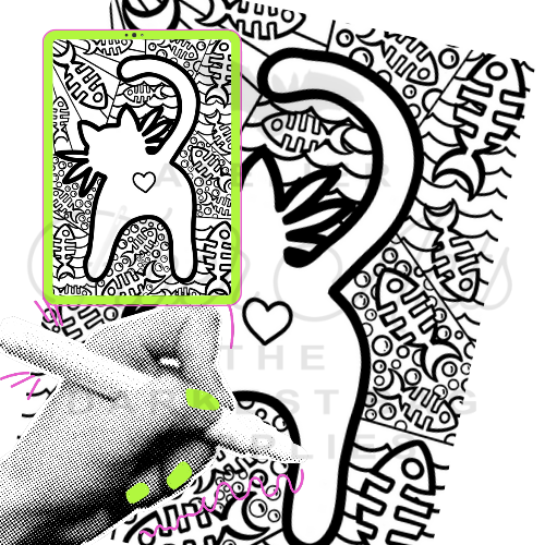 Colouring Page - Zoe's Poot at Atelier Fiber Arts