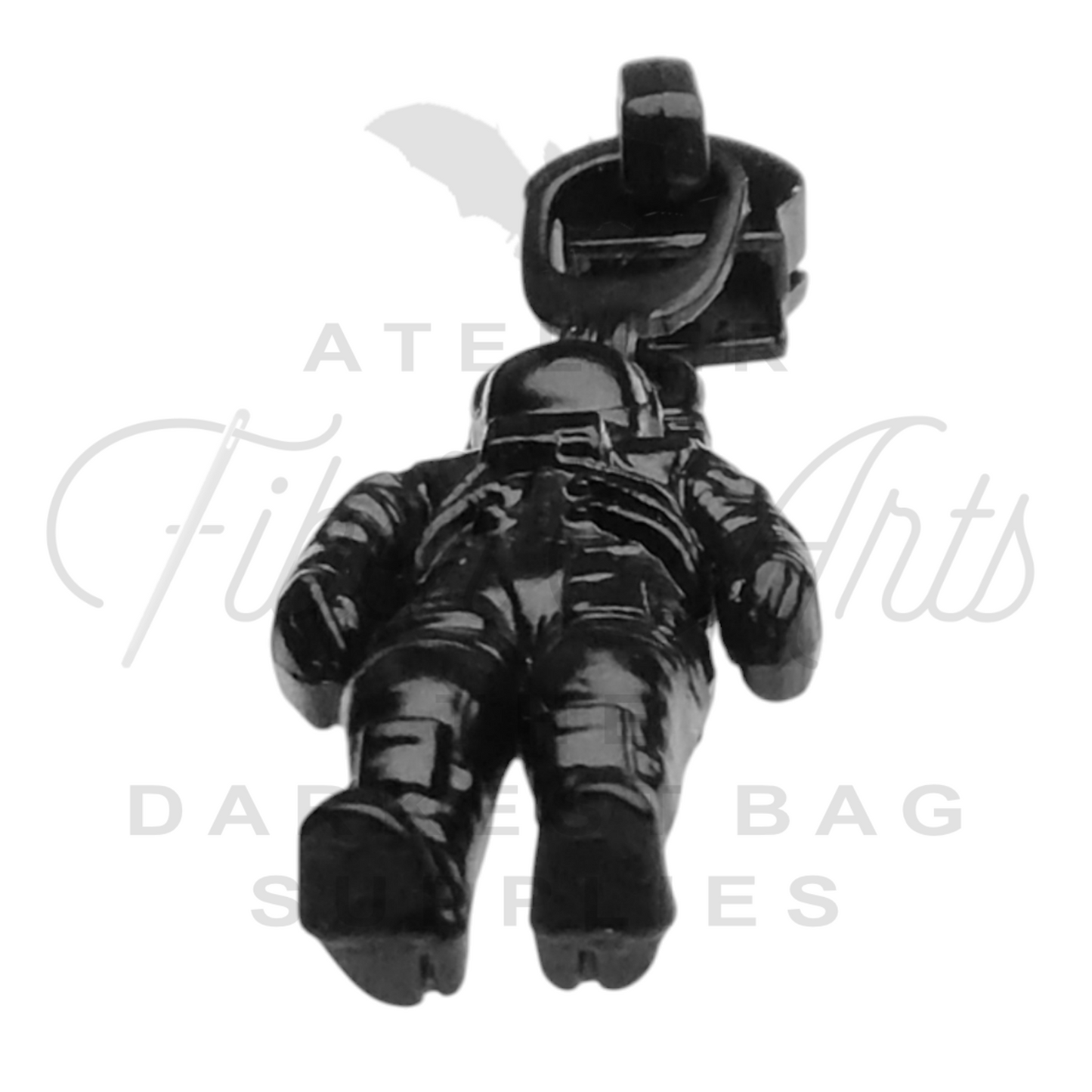 #5 Astronaut Zipper Pulls in Matte Black at Atelier Fiber Arts