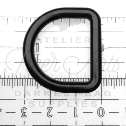 THICC(est) D-rings - 25mm (1inch) - MATTE BLACK - 2PCS at Atelier Fiber Arts