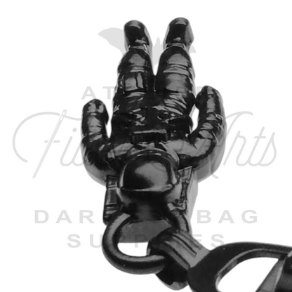 #5 Astronaut Zipper Pulls in Matte Black at Atelier Fiber Arts