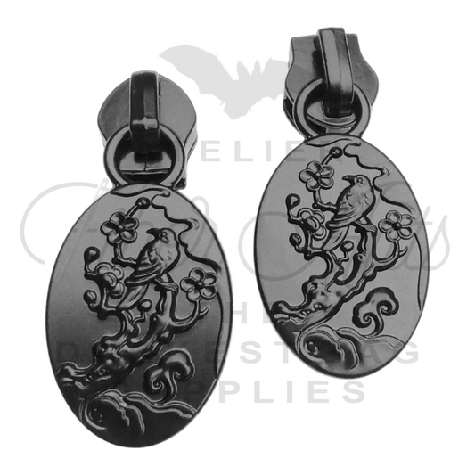 PRE-ORDER - Rainbow Heart Enamel Zipper Pulls - 5 pulls at Atelier Fiber Arts