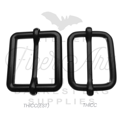 THICC(est) Adjustable Slider - 25mm (1inch) - MATTE BLACK - 2PCS at Atelier Fiber Arts