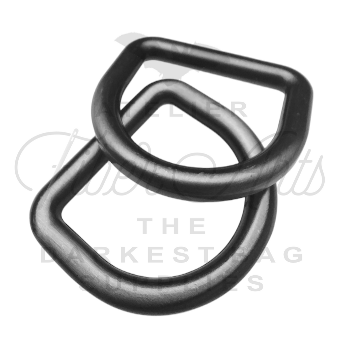 THICC(est) D-rings - 25mm (1inch) - Antique Steel - 2PCS at Atelier Fiber Arts