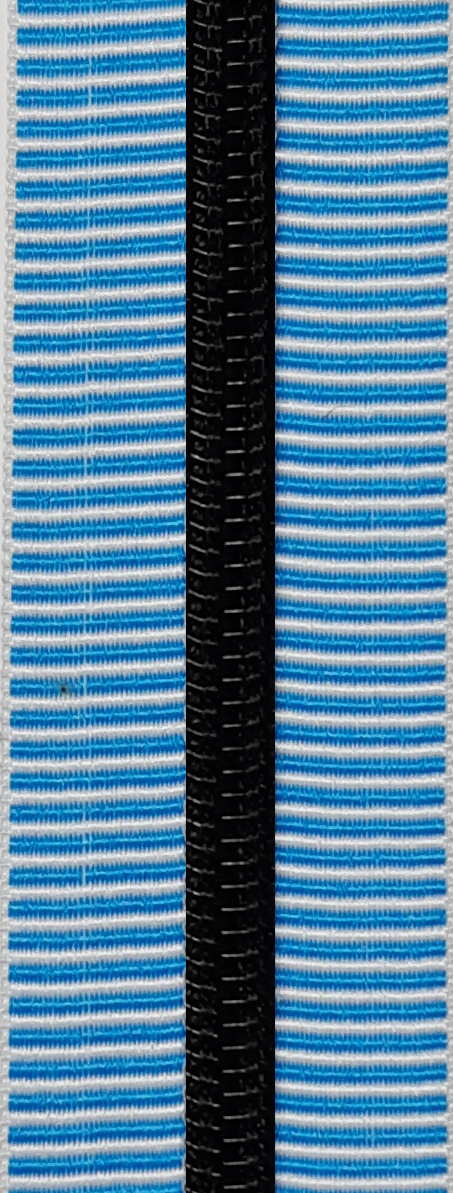 #5 Zipper - Stripes in Blue - by the meter Default Title Atelier Fiber Arts