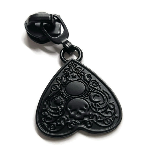 #5 Planchette Zipper Pulls in Matte Black at Atelier Fiber Arts