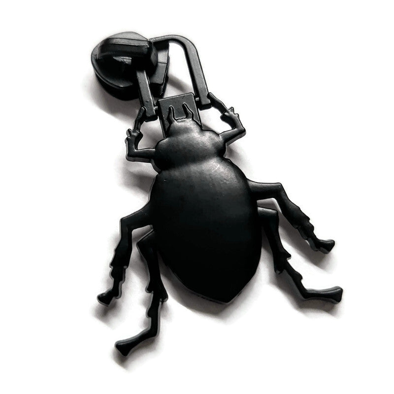 #5 Beetle Nylon Zipper Pulls Matte Black - 3pcs Default Title Atelier Fiber Arts