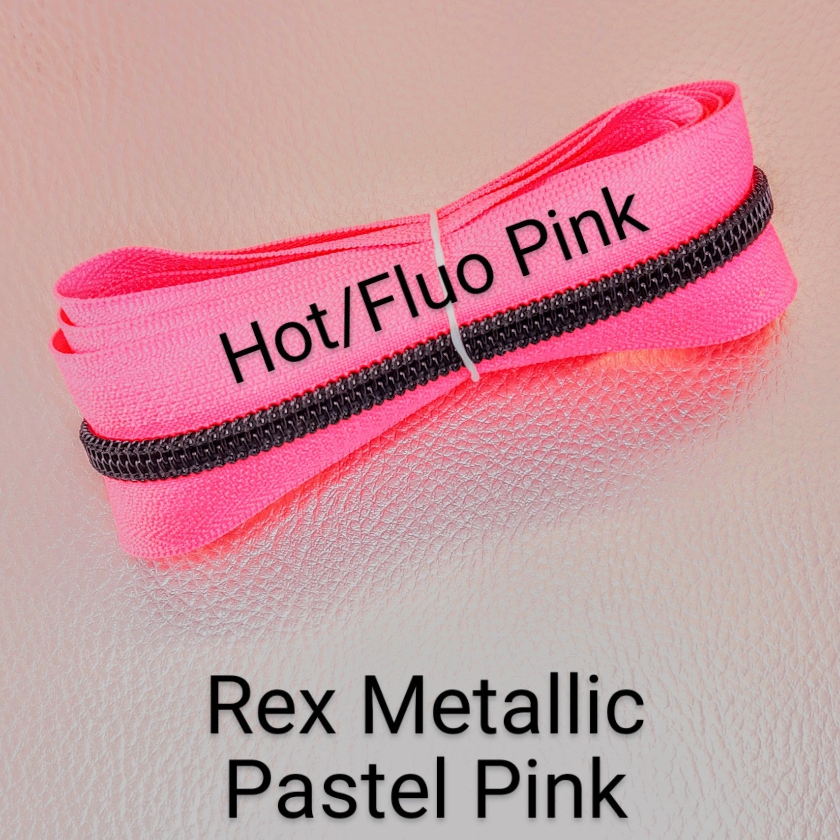 #5 Zipper - Hot/Fluo Pink - by the meter Default Title Atelier Fiber Arts