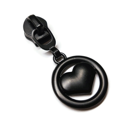 5 Donut Nylon Zipper Pulls in Matte Black - 3pcs – Atelier Fiber Arts