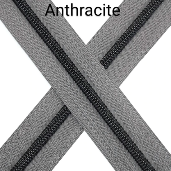 #5 Zipper - Anthracite - by the meter Default Title Atelier Fiber Arts