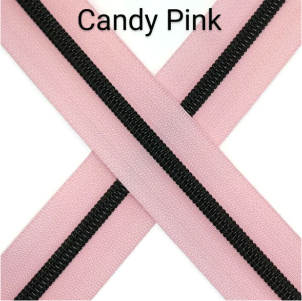 #5 Zipper - Candy Pink - by the meter Default Title Atelier Fiber Arts