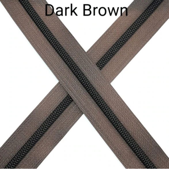 #5 Zipper - Dark Brown Dark Brown Atelier Fiber Arts